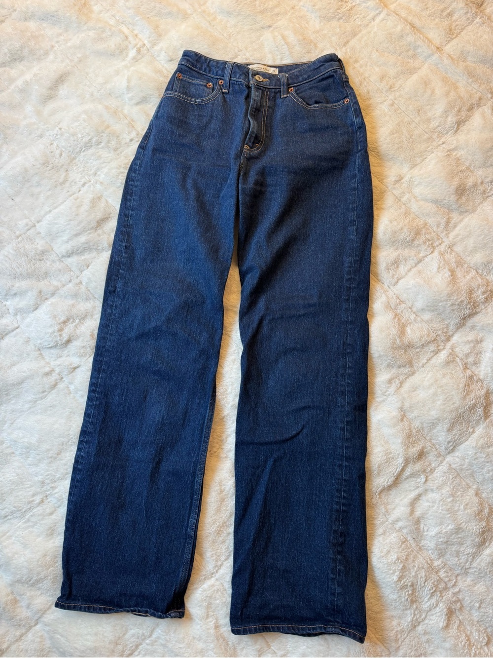 Abercrombie Dark Blue Straight-Leg Jeans